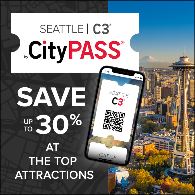 Sightseeing? Save on admission to 3 top Seattle attractions with Seattle C3® tickets by CityPASS®